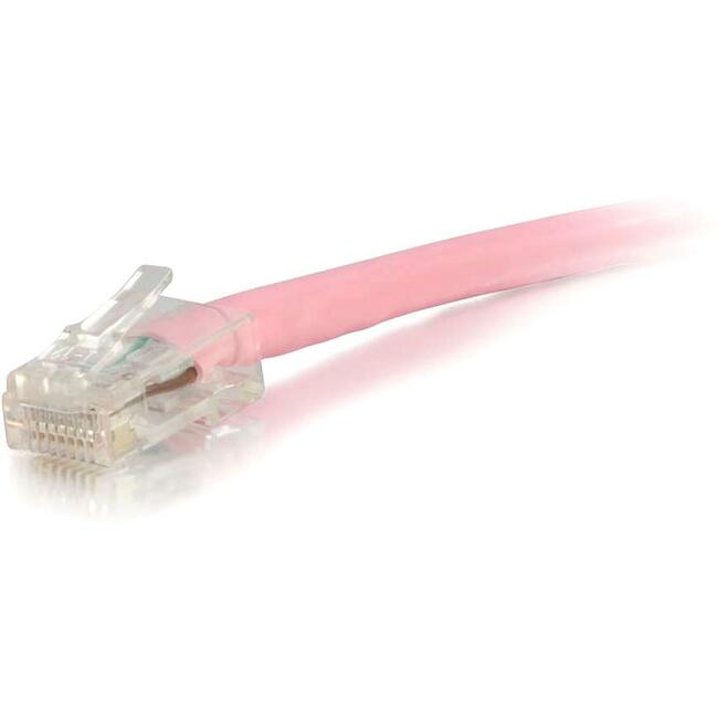 10Ft Cat5E Pink Non-Booted UTP Ethernet Cable - High-Speed Internet & Network Connection for Home, Office, Gaming & Streaming
