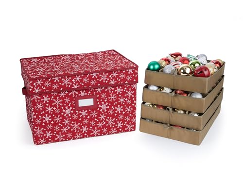 Red Snowflake Polyester