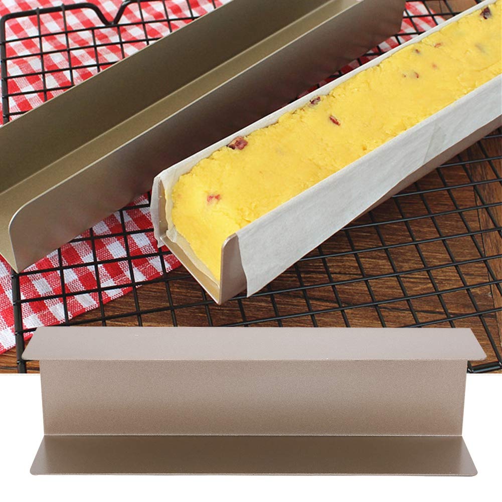 Non-Stick Carbon Steel Rectangle Cookie Mold - U Shape Baking Pan for Cookies, Cake, Bread & Baguette - Perfect for Home Kitchen Baking & Party Desserts