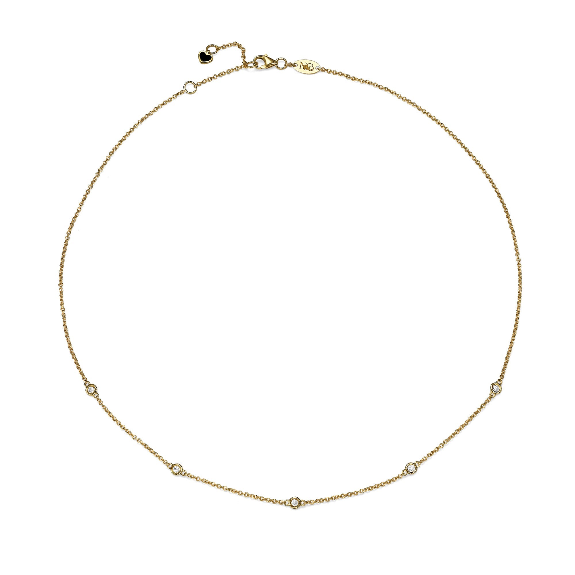 5 Diamond Necklace for Women - Elegant 14K Gold Pendant Jewelry Gift for Anniversary, Valentine's Day & Special Occasions | Perfect for Date Nights, Weddings & Formal Events