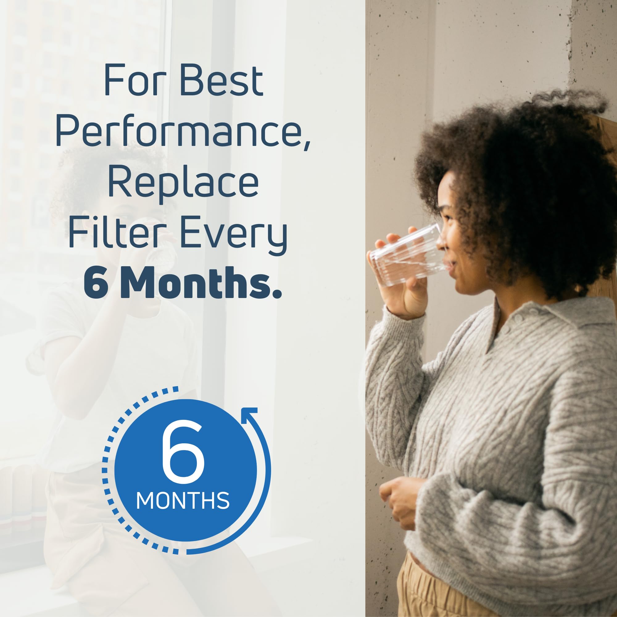 5-Pack KitchenAid KFXS25RYBL4 Refrigerator Water Filter Replacement - Compatible with KitchenAid 4396395 Fridge Filter Cartridge | Pure Drinking Water for Home & Office Use