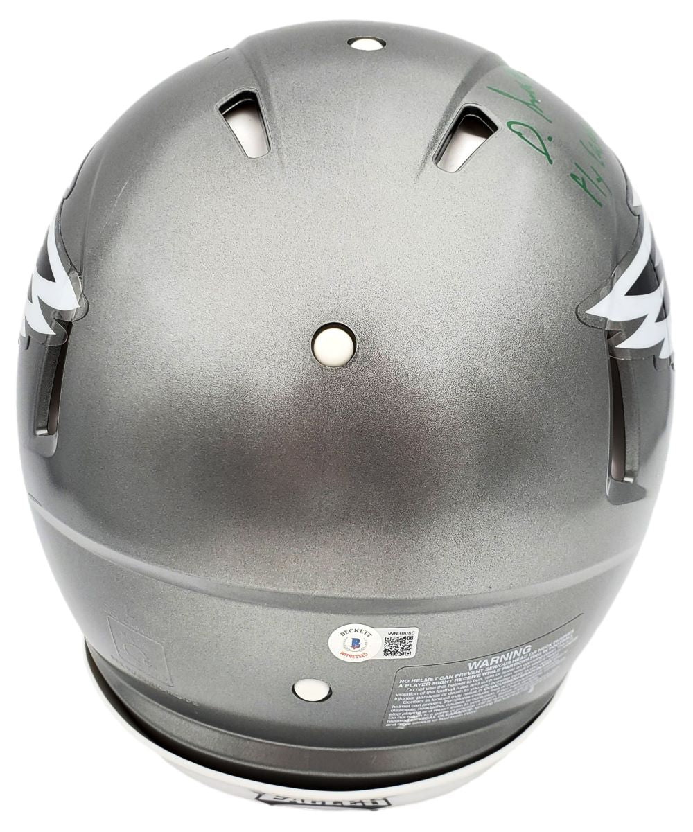 DeVonta Smith Signed Philadelphia Eagles Authentic Speed Helmet with COA - NFL Collectible for Fans, Man Cave, Sports Memorabilia Display