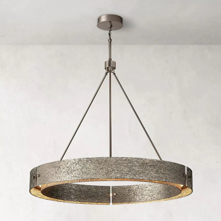 Vicky 48-Inch Round Crystal Chandelier - Elegant Modern Ceiling Light Fixture for Dining Room, Living Room & Bedroom Lighting