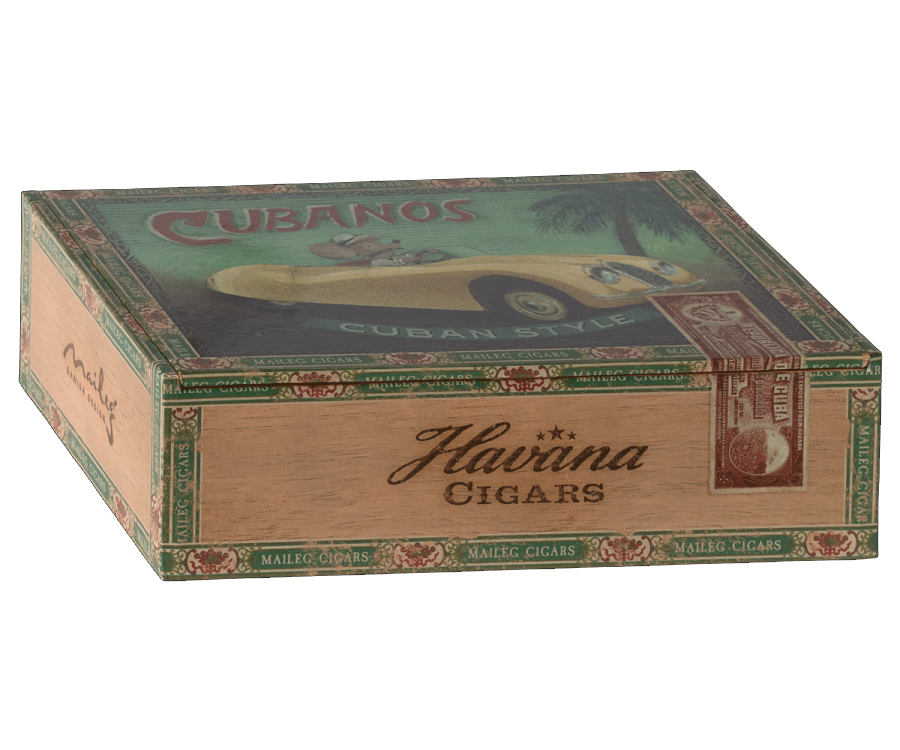 Maileg 2023 Grandma and Grandpa Mice in Matchbox - Adorable Collectible Miniature Mice Figures for Kids' Pretend Play, Dollhouse Decor & Gift Giving