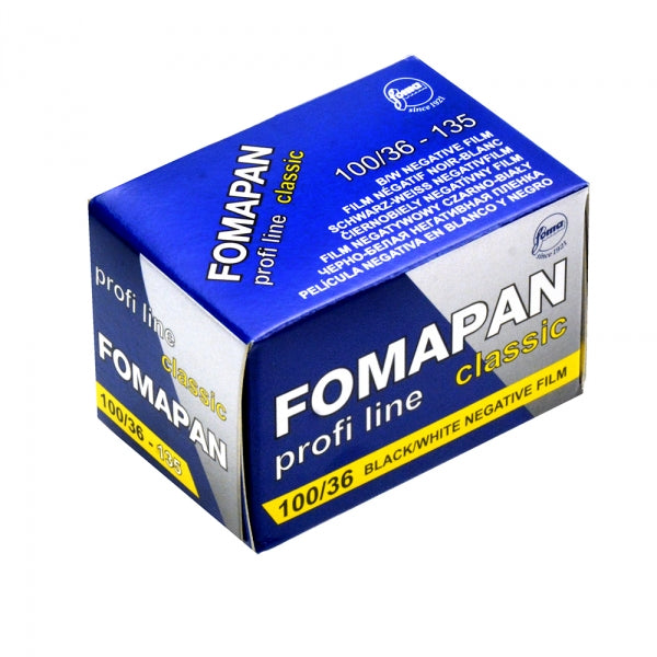 Fomapan 100 Classic Black and White 35mm Film Roll - 36 Exposures | High-Quality B&W Negative Film for Analog Photography | Perfect for Street, Portrait & Landscape Photography