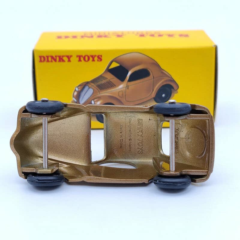 1:43 Scale Diecast Simca 5 Brown Model Car - Limited Edition Dinky Toys 35A Collectible by DeAgostini | Perfect for Display, Gifts & Vintage Car Enthusiasts