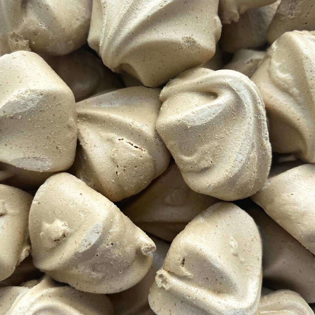Krunchy Melts Original Meringue Cookies - Dulce de Leche Flavor | Low Calorie (80 Cal/Serving), Fat Free, Gluten Free, Dairy Free Snacks (4 Oz) | Perfect for Keto Diet, Weight Loss & Healthy Dessert Lovers