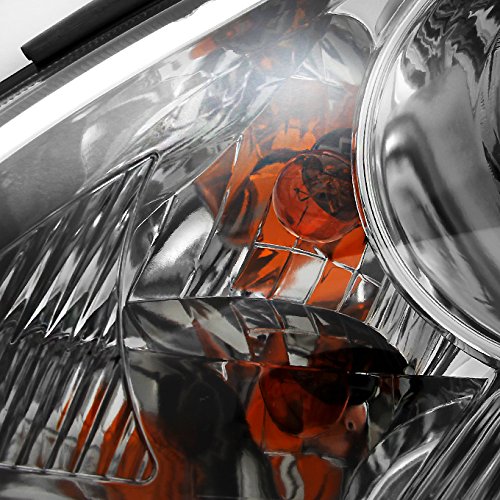 AKKON Replacement Halogen Headlights for Toyota Sienna - Chrome Housing Left Driver & Right Passenger Side Pair Set | Durable Auto Lighting Upgrade for Night Driving Safety