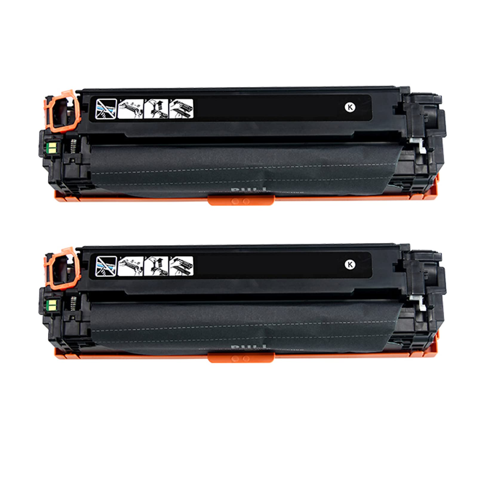 PPT CE410A Compatible Toner Cartridges for HP CE410A - Black, Yellow, Cyan, Magenta (2 Black) - Works with HP Color LaserJet Pro M300, M400, M351a, M451dn, M451nw, M375nw, M475d Printers - Ideal for Office & Home Printing Needs