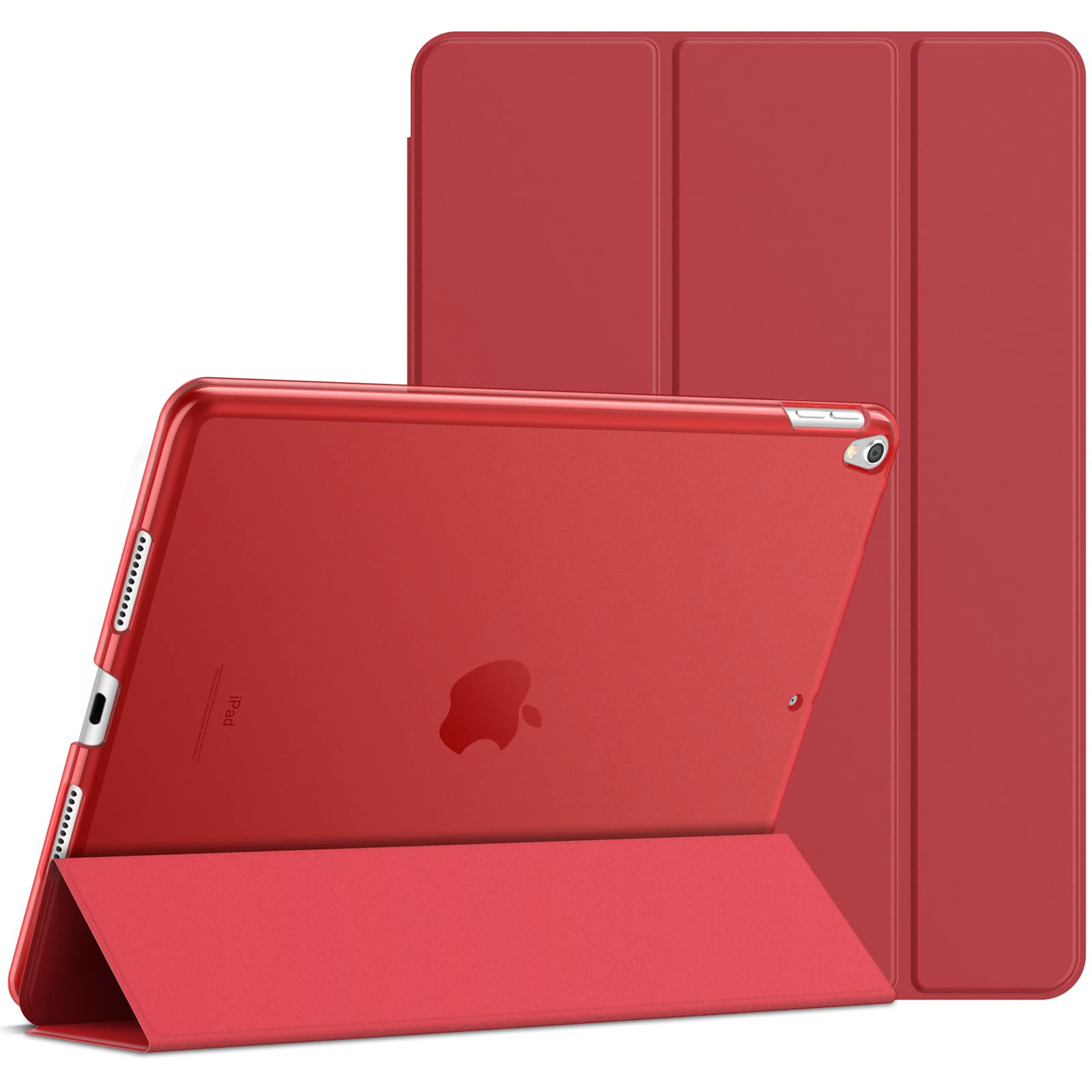 JETech Case for iPad Air 10.5 (2019) & iPad Pro 10.5 (2017) - Protective Cover with Stand Function, Auto Wake/Sleep (Red) - Perfect for Work, Study & Travel