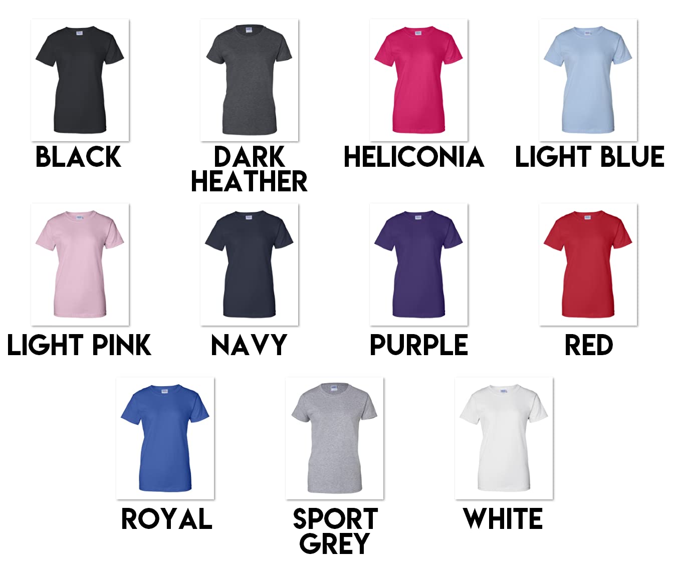 2000L Women's Short Sleeve Crewneck T-Shirts Multipack - 3/6/10 Pack Ultra Soft Cotton Basic Tees for Women - Casual Wear, Layering, Workout & Everyday Comfort