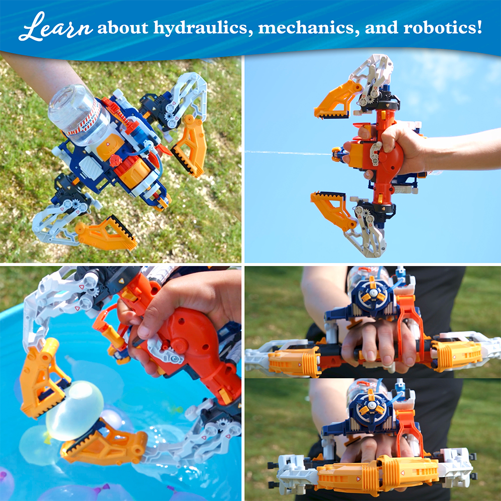 Mega Cyborg Hydro Blaster - High-Pressure Water Gun for Outdoor Fun, Pool Parties, and Summer Games | Super Soaker Toy for Kids and Adults | Durable Splash Battle Water Blaster for Backyard, Beach, and Park Adventures