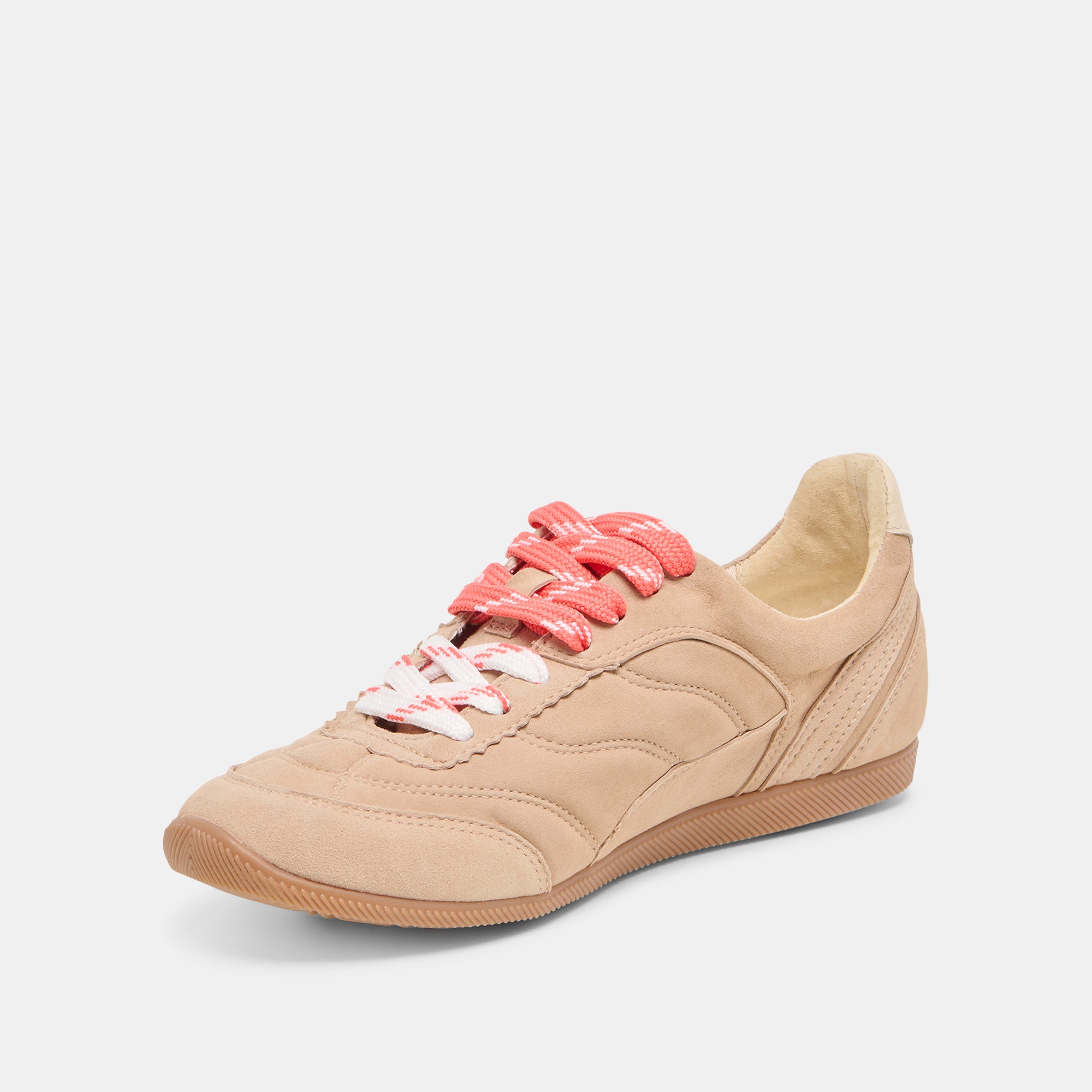 LAINI Camel Suede Sneakers - Comfortable & Stylish Women's Casual Shoes for Walking, Running & Everyday Wear