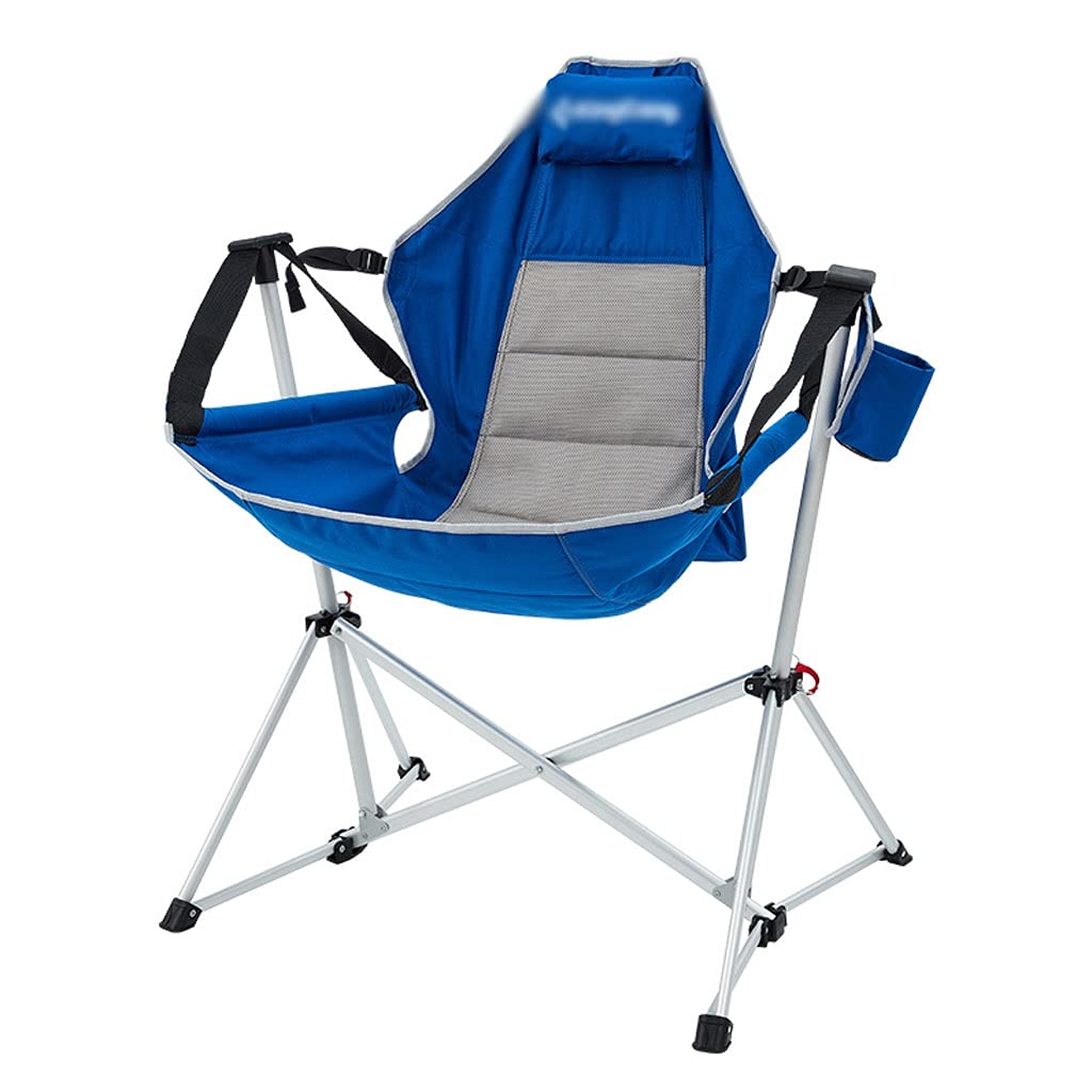 Ultralight High Back Folding Camping Chair with Headrest & Side Pocket - Portable Outdoor Chair with Carry Bag Supports 330lbs - Perfect for Camping, Travel, Hiking, Beach, Picnics & Backyard Relaxation