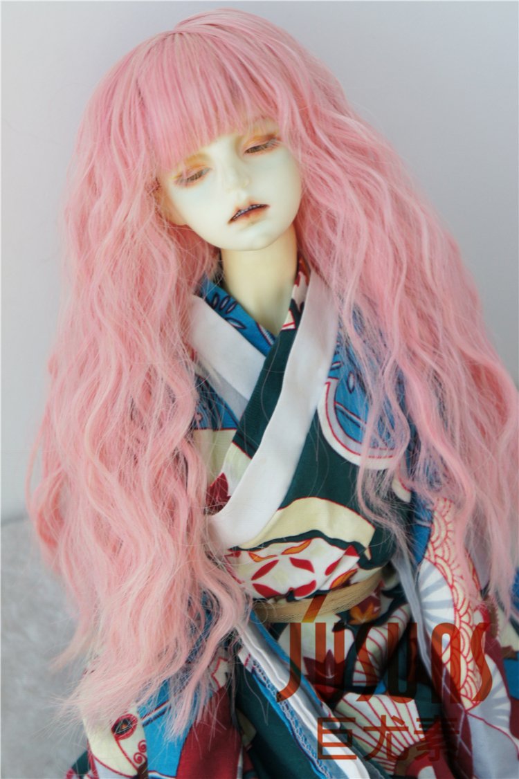 Pink Soft Sobazu Doll Wigs 8-9inch for BJD & Resin Dolls - Party & Cosplay