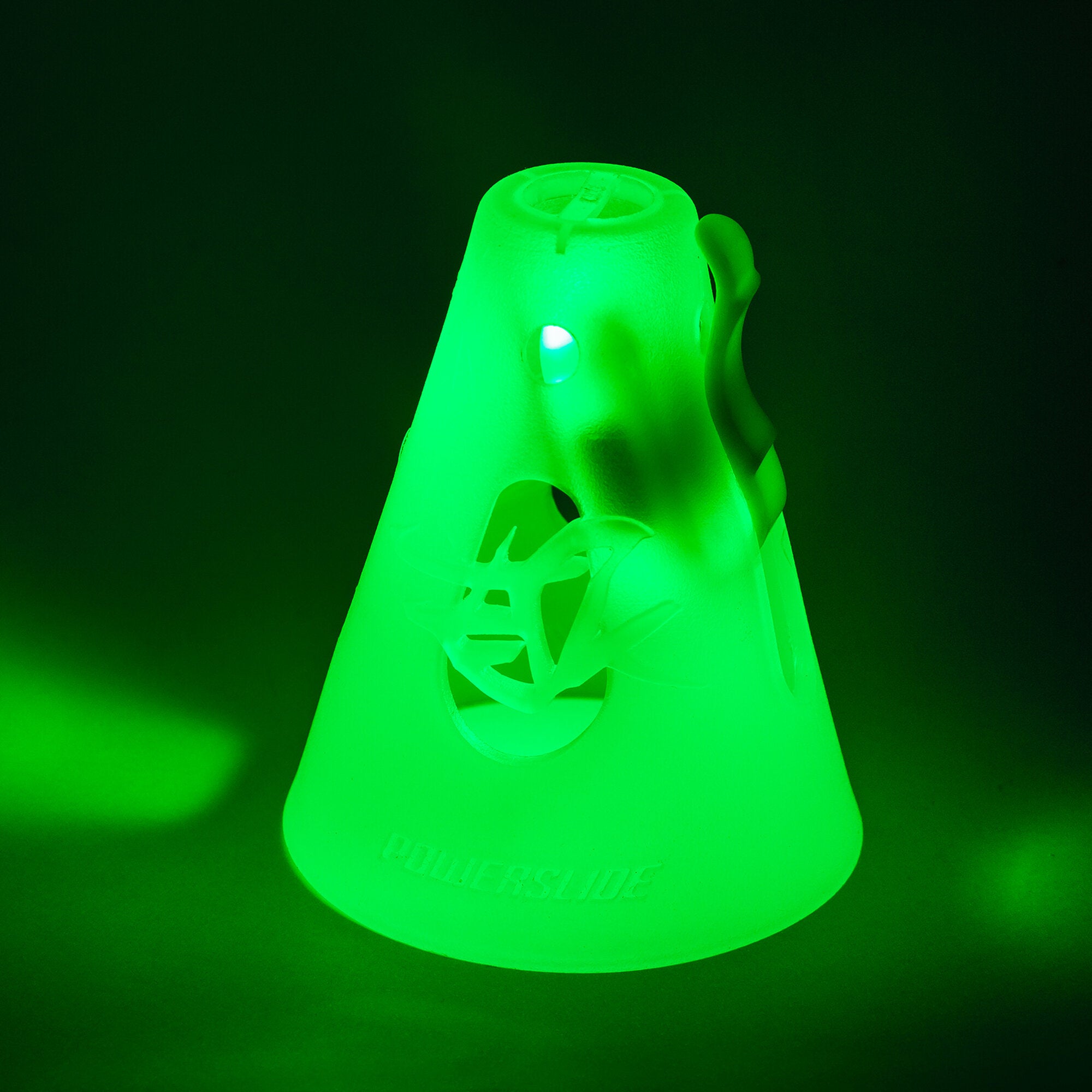 Glow in the Dark LED Safety Cones - High Visibility Green Traffic Cones for Road Construction, Parking, Emergency & Night Events