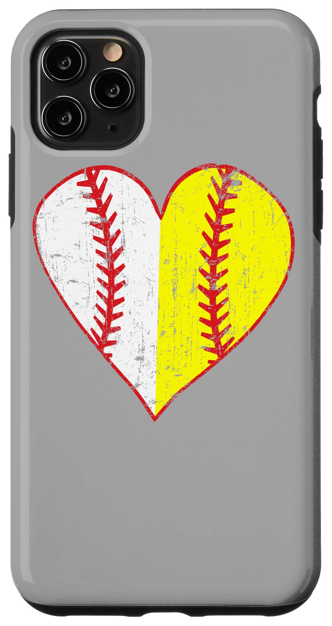 iPhone 11 Pro Max Case - Vintage Baseball Design for Women & Girls - Softball Mom Protective Cover - Perfect for Games, Practice & Everyday Use