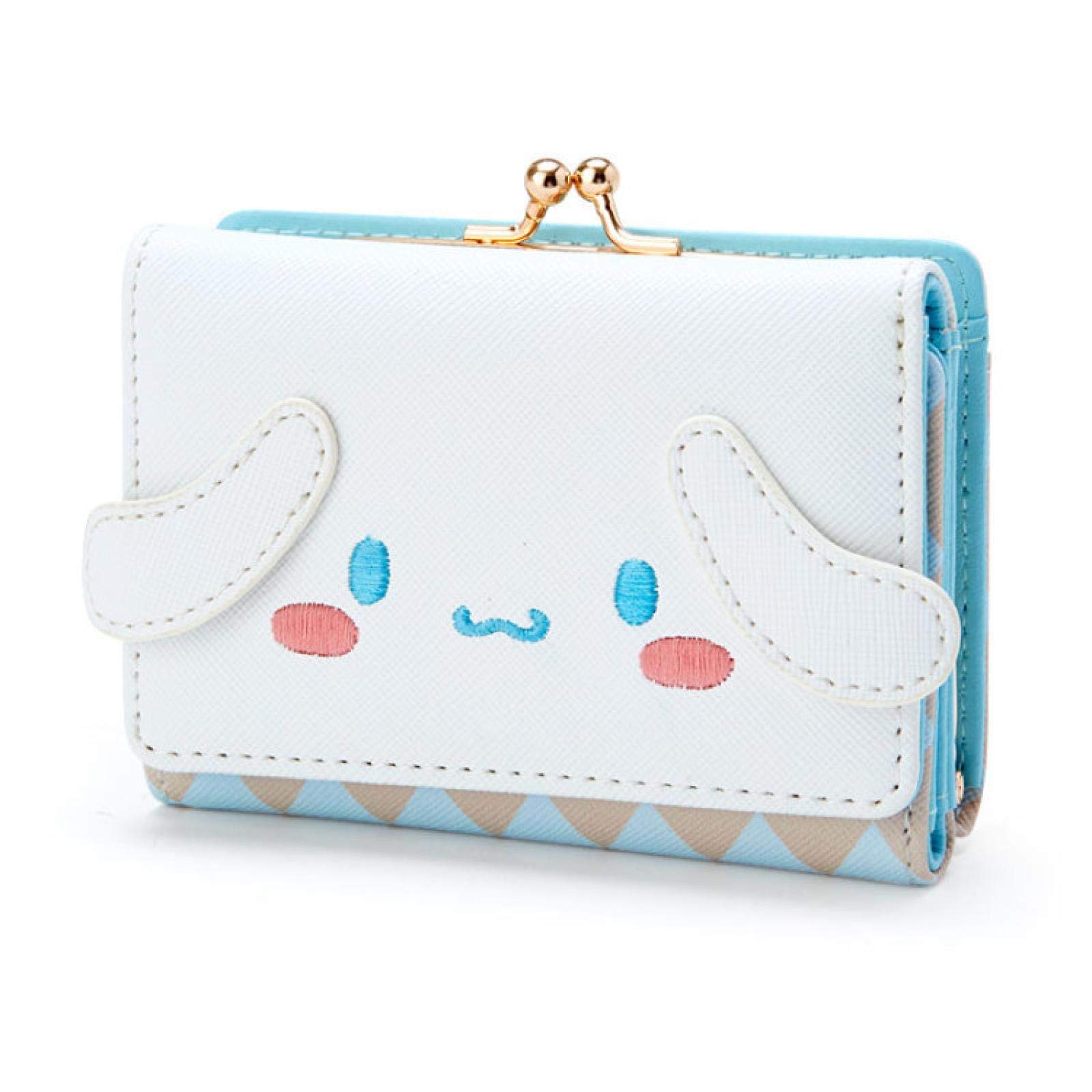 Cute My Melody & Cinnamoroll Kawaii Wallet for Women - 11cm Anime Cartoon Zipper Folded Card Holder - Perfect for Cosplay, Gifts & Everyday Use