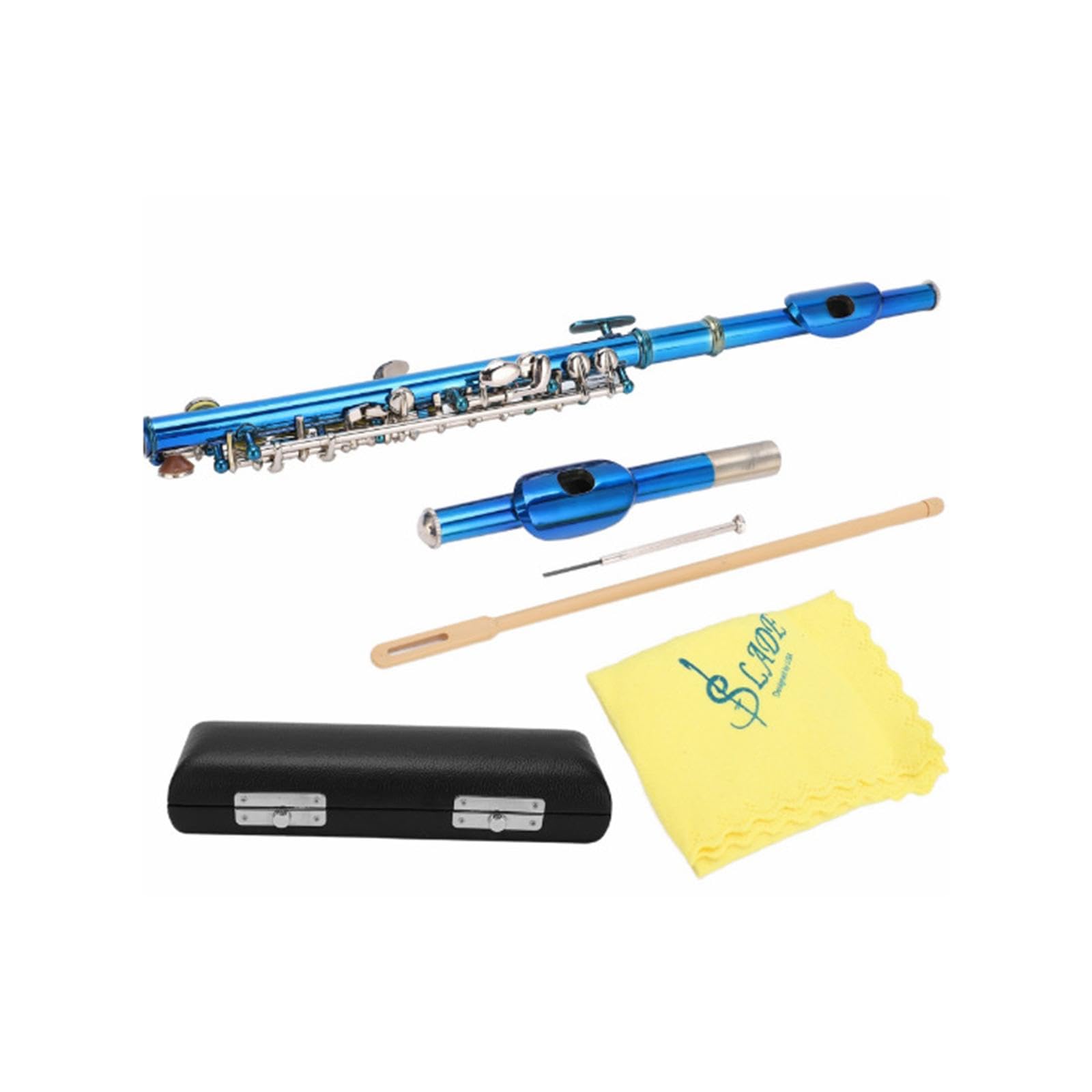 Piccolo C Key 16-Hole Flute for Kids - High Quality Sound, Portable & Lightweight | Perfect for Concerts, Music Lessons & Gifts | Blue Musical Instrument