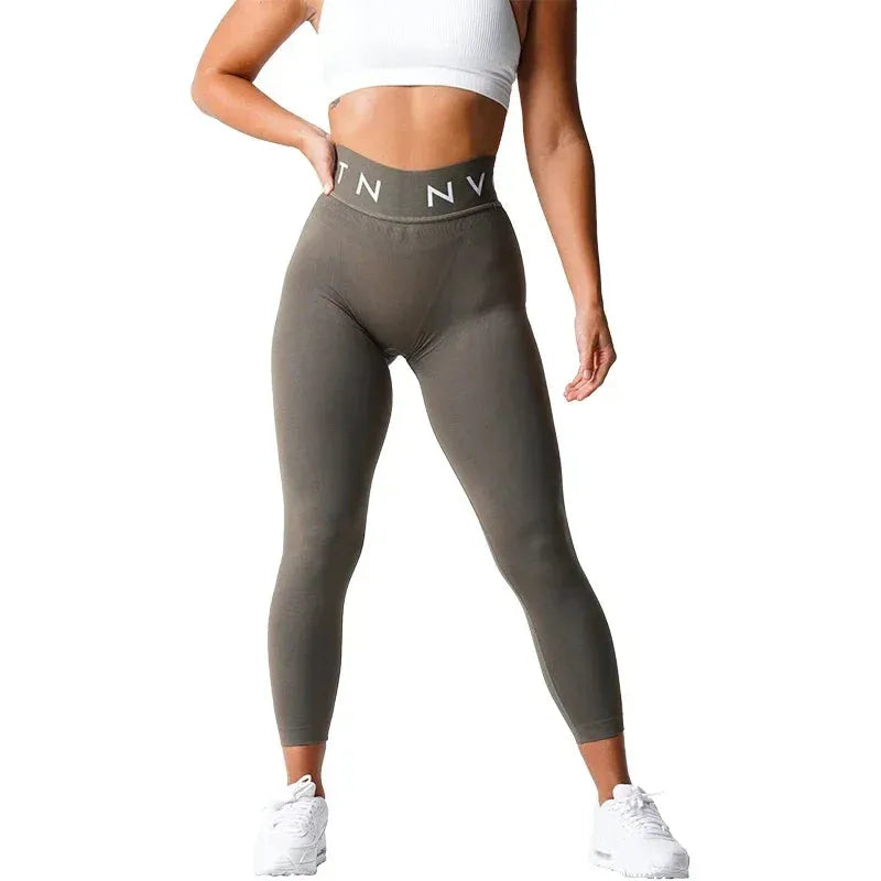 NVGTN High Waist Seamless Leggings for Women - Tummy Control Yoga Pants with Squat Proof & Breathable Fabric - Workout Running Gym Fitness Compression Tights (Great for Yoga, Running & Everyday Wear)