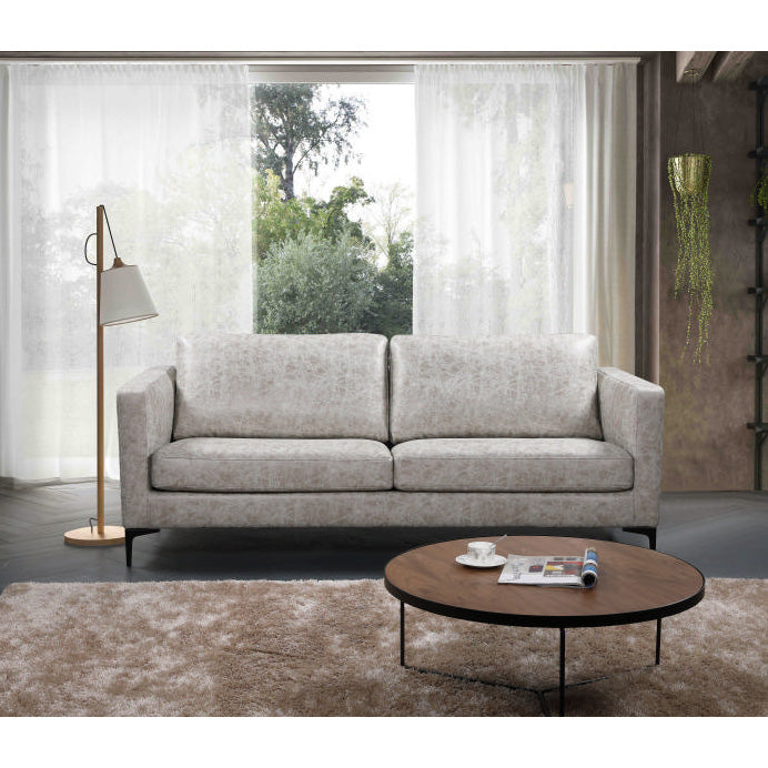 RYLAN 3-Seater Sofa in Taupe Grey - Modern Living Room Furniture for Small Spaces & Apartments - Perfect for Relaxing, Entertaining & Family Gatherings