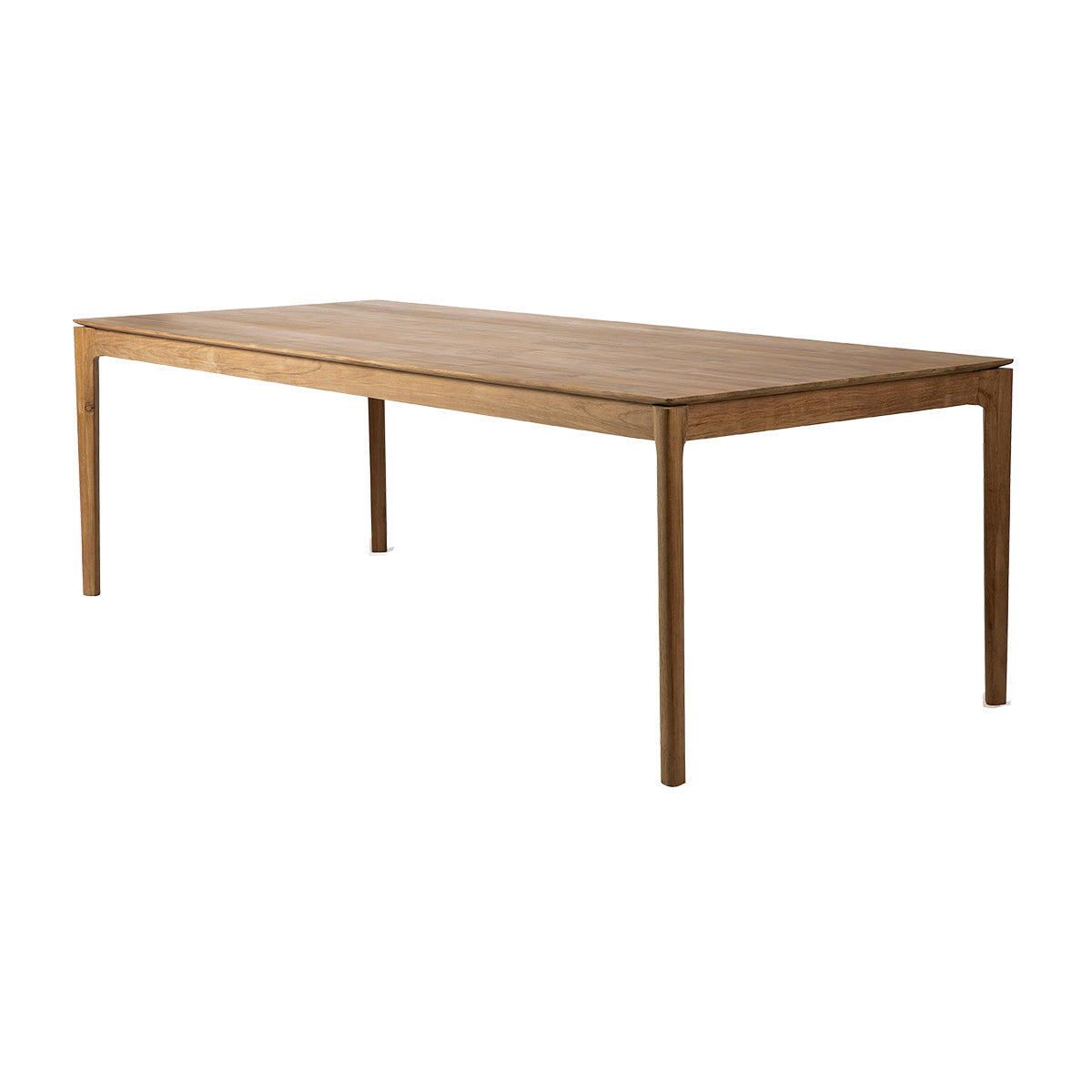 Premium Teak Wood Dining Table 200cm - Modern Solid Wood Kitchen Table for 6-8 People - Perfect for Family Gatherings, Dinner Parties & Home Decor