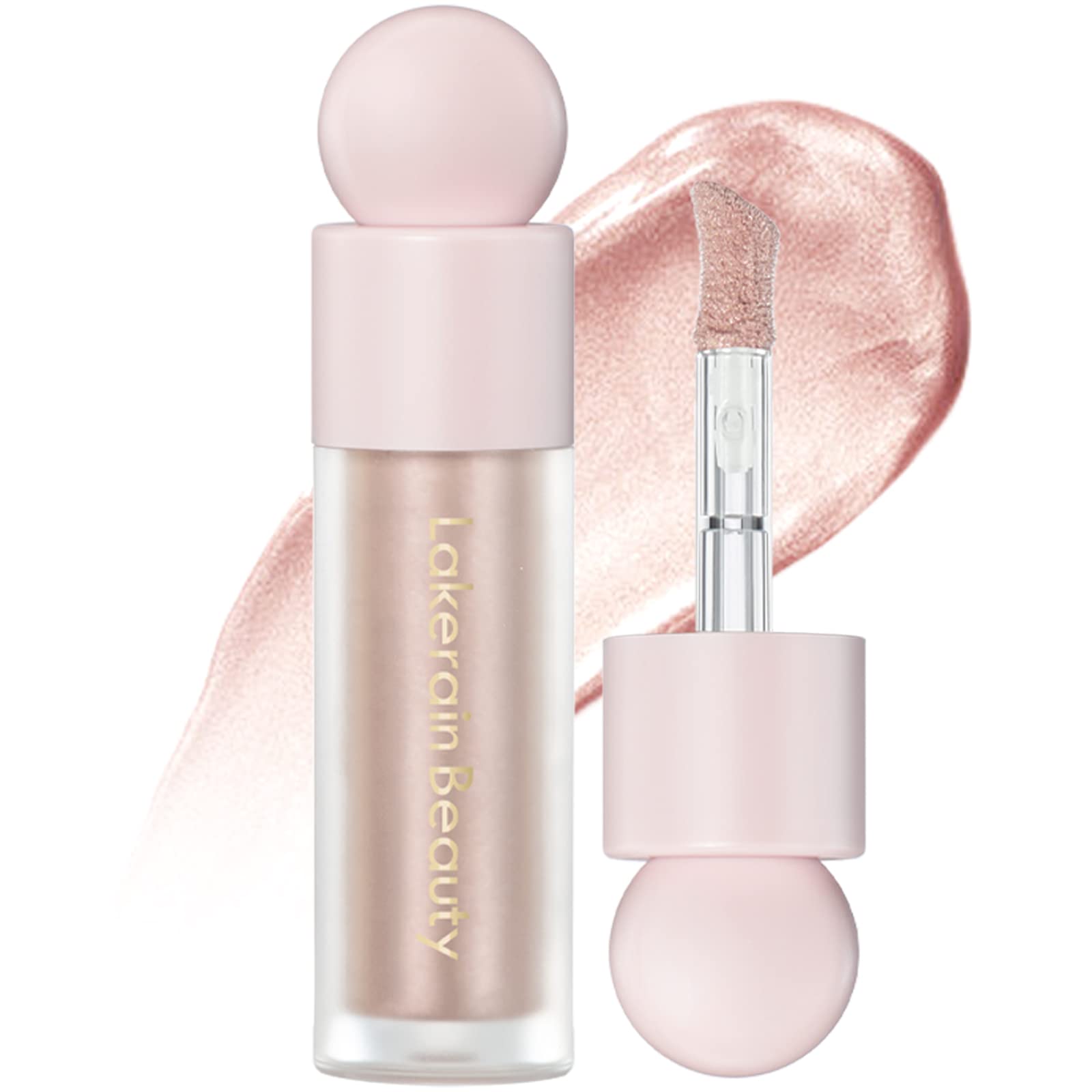 Erinde Liquid Highlighter Makeup - Shimmer Cream Highlighter for Face & Body, Natural Glow Drops in Rose Gold #03 | Perfect for Daily Wear, Night Out, Photos & Special Occasions