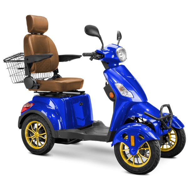 Premium Full Size 4 Wheel Mobility Scooter for Adults - Lightweight Electric Wheelchair with Long Battery Life - Ideal for Outdoor Travel, Shopping & Daily Mobility Assistance