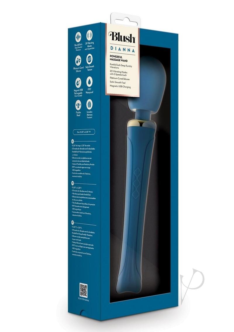 Dianna Rechargeable Silicone Massager - Teal Blush Collection | Waterproof & Quiet Personal Massager for Relaxation & Muscle Relief | Perfect for Home Spa, Stress Relief & Couples Use