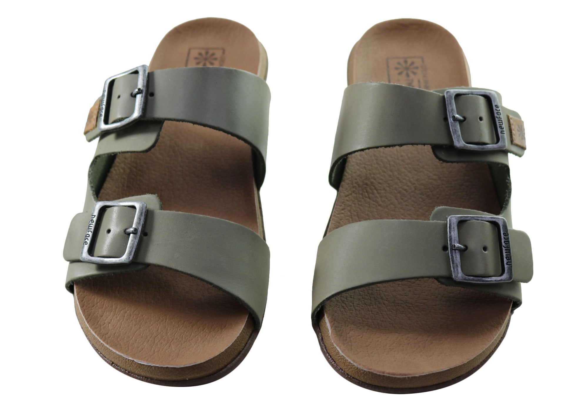 Silvan Women's Comfort Leather Slides Sandals - Soft Brazilian Leather - Perfect for Home, Poolside & Summer Outings