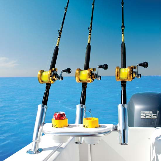 Starboard Side Trident with Cup Holders - Premium Boat Drink Holder for Marine & Yachting Accessories - Perfect for Boating, Fishing, and Water Sports