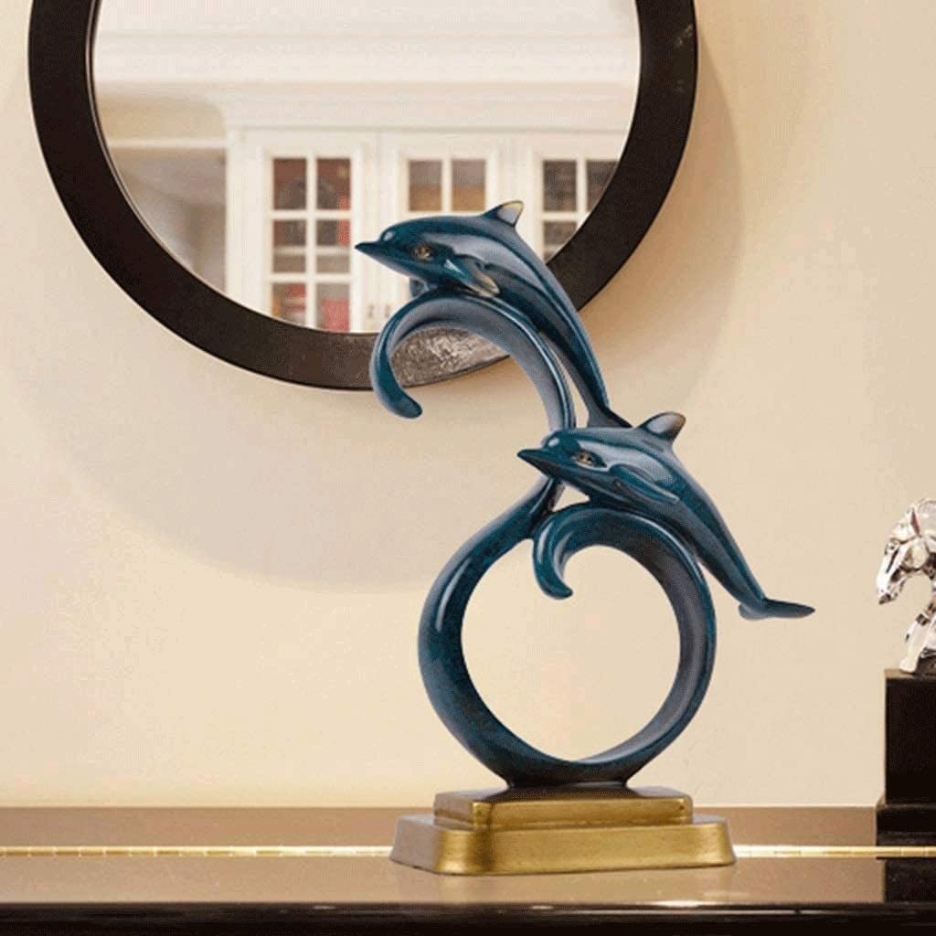 Handcrafted Resin Pisces Sculpture - Elegant Home Decor for Garden, Bathroom, Wine Cabinet & Memorial Displays - Durable Plastic Resin Gift for Zodiac Lovers