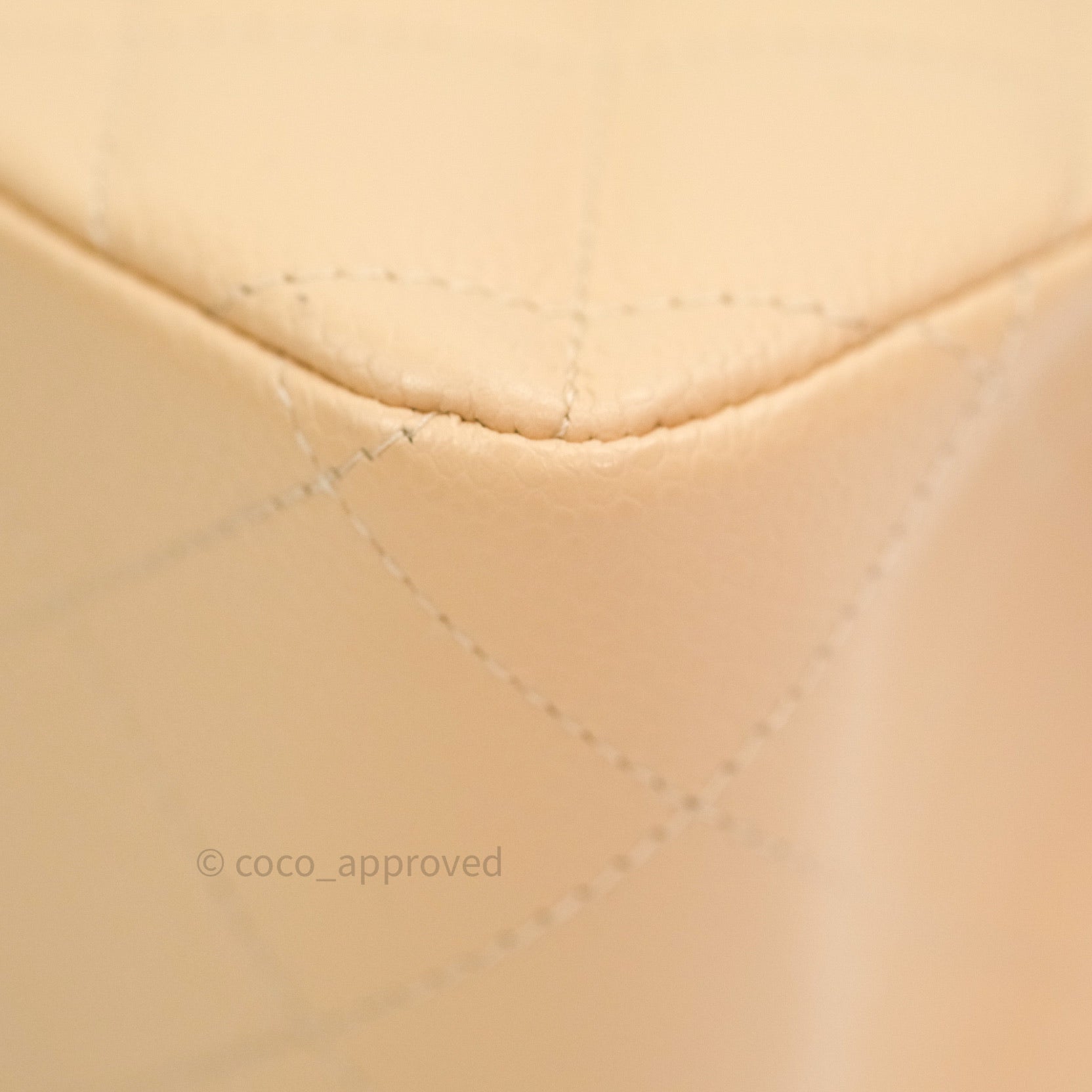 Chanel Classic Jumbo Double Flap Bag Beige Caviar Leather with Gold Hardware - Luxury Designer Handbag for Women, Perfect for Parties & Special Occasions