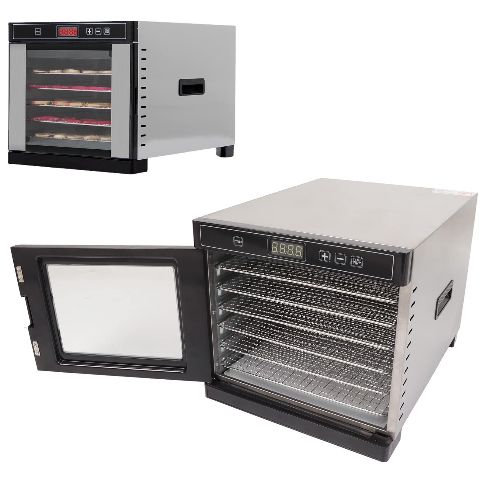 Best 6-Tray Food Dehydrator with Adjustable Temperature Control - Perfect for Making Beef Jerky, Dried Fruits, Meat Snacks & Healthy Pet Treats - Ideal for Home Kitchen, Camping & Food Preservation
