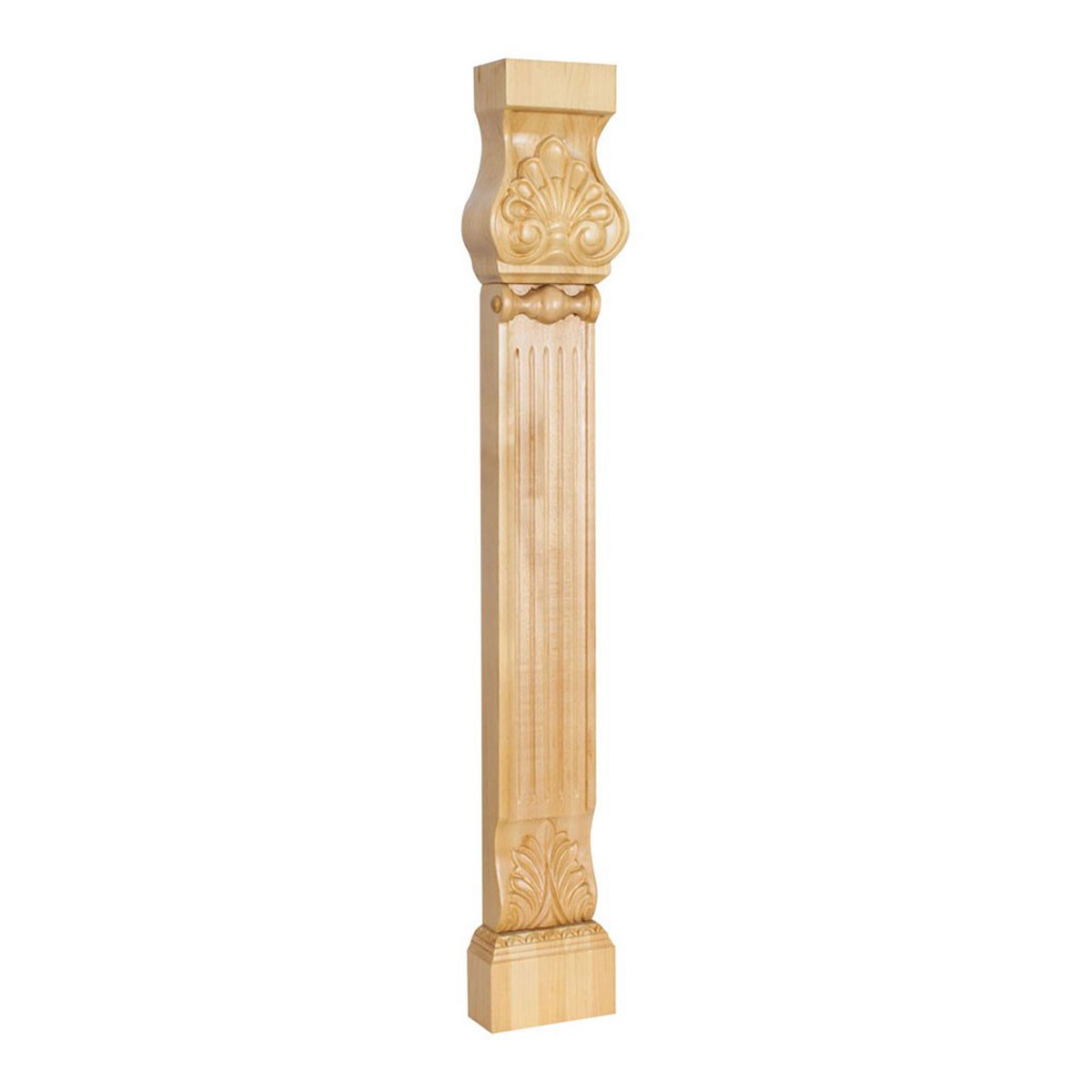 Hardware Resources Acanthus and Shell Pilaster - Elegant Decorative Column for Home, Office, and Garden Decor | Classic Architectural Accent for Interior & Exterior Design
