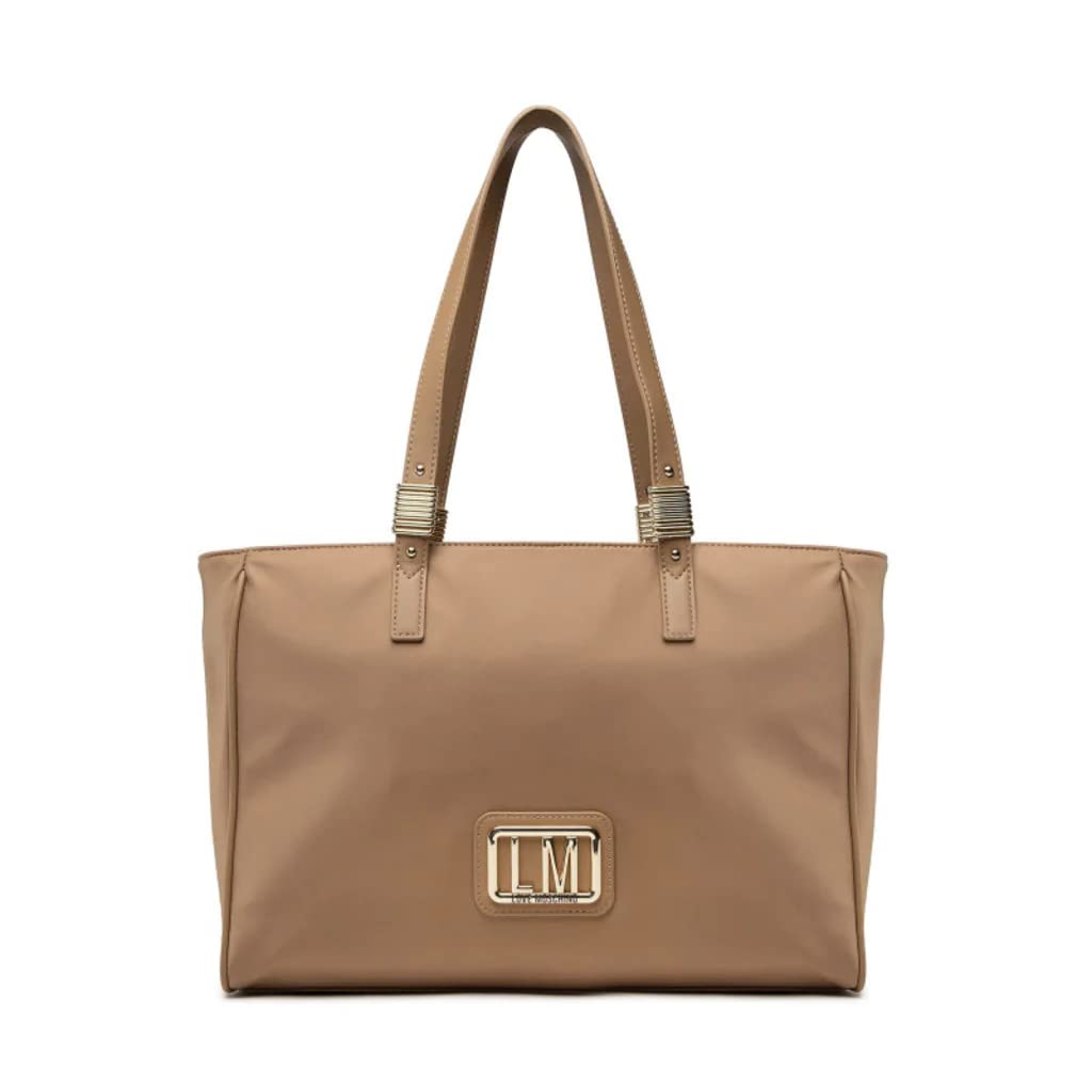 Love Moschino Logo Nylon Tote Bag for Women - Stylish Designer Handbag for Work, Travel & Everyday Use