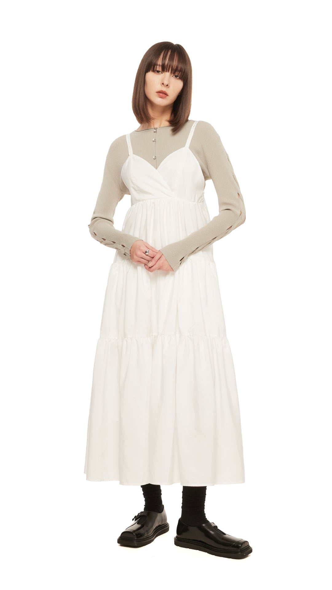 Elegant Tiered Camisole Dress for Women - Summer Flowy Boho Maxi Dress - Perfect for Beach, Vacation & Date Night Outfits