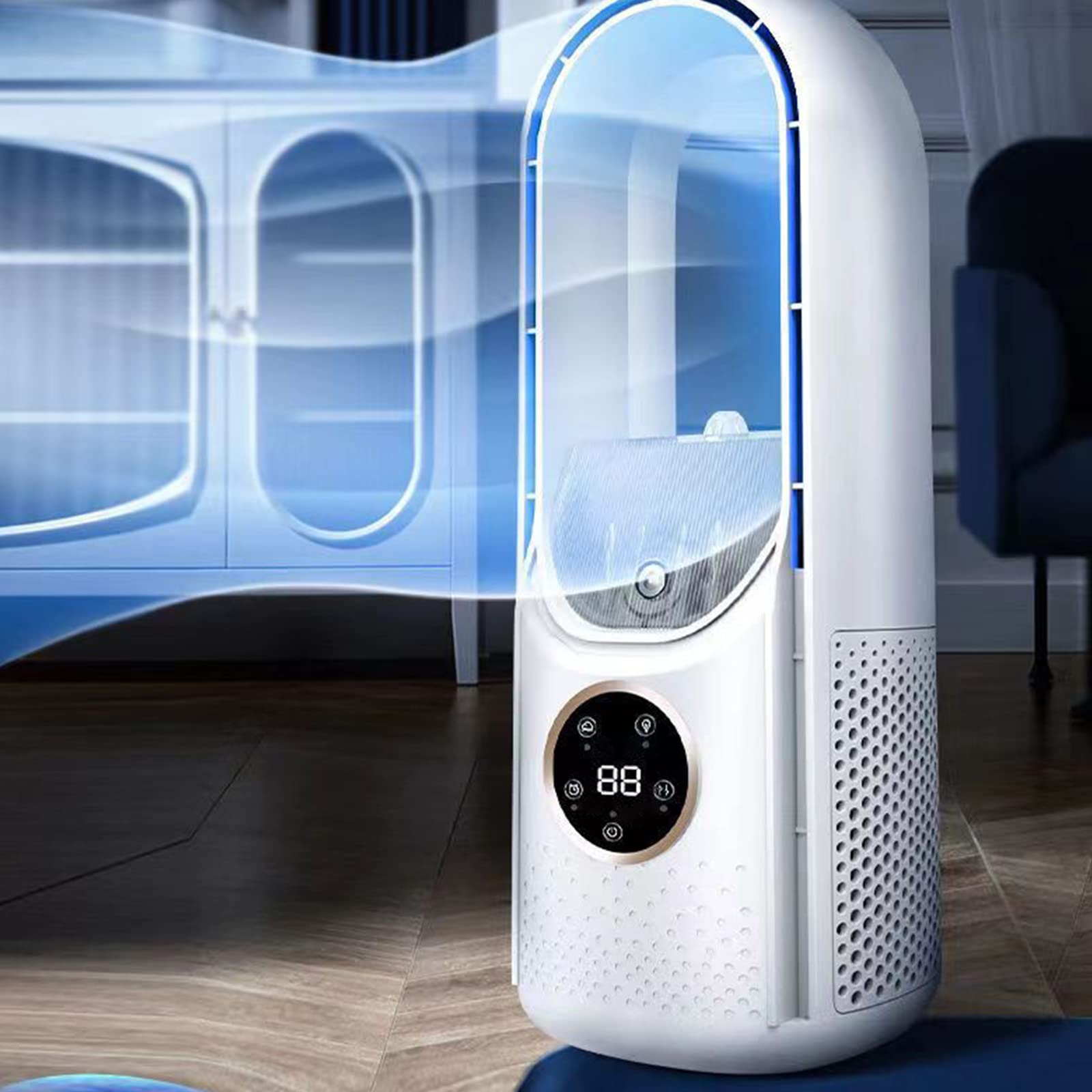 Portable Air Conditioner Fan - 6 Speeds for Room, Office & Dorm Cooling