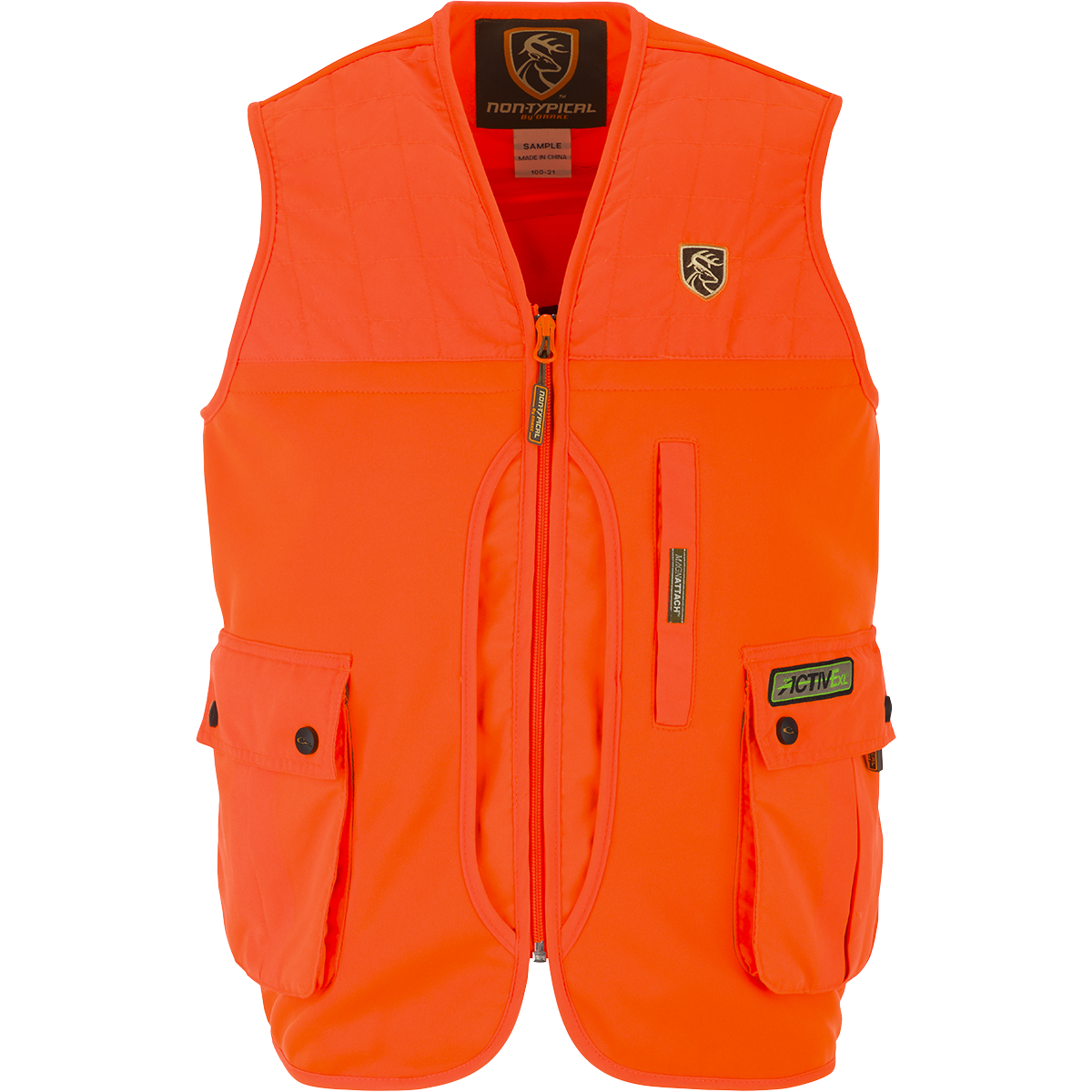 Youth Blaze Orange Hunting Vest with Scent Control Technology - High Visibility Safety Gear for Deer Hunting & Outdoor Adventures
