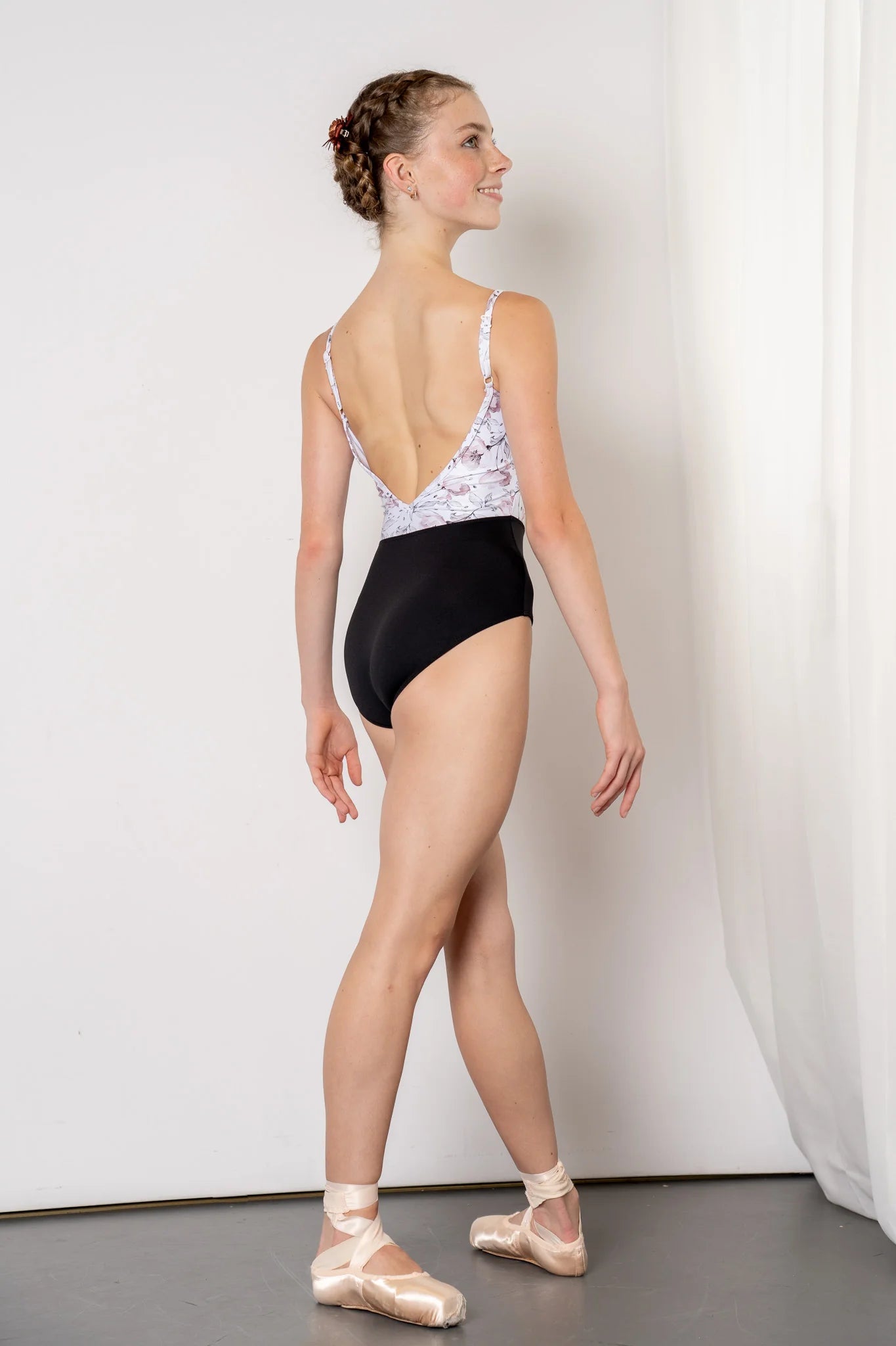 Demi Jardin Camelia Ebony Girls Ballet Leotard - Stretchy Dancewear for Ballet, Gymnastics & Performance