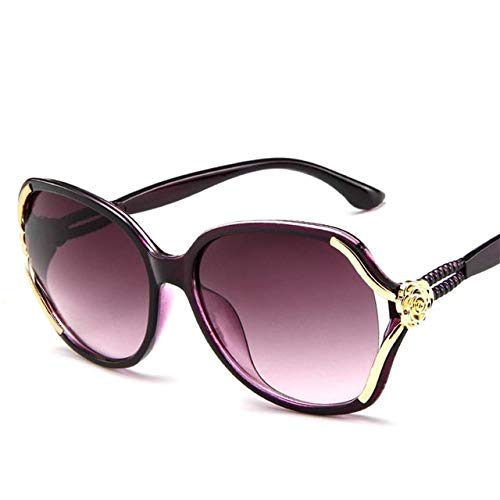 UKKD Polarized Sunglasses for Men & Women - UV400 Protection, Retro Floral & Gradient Oversized Frames - Perfect for Driving, Beach, and Outdoor Activities