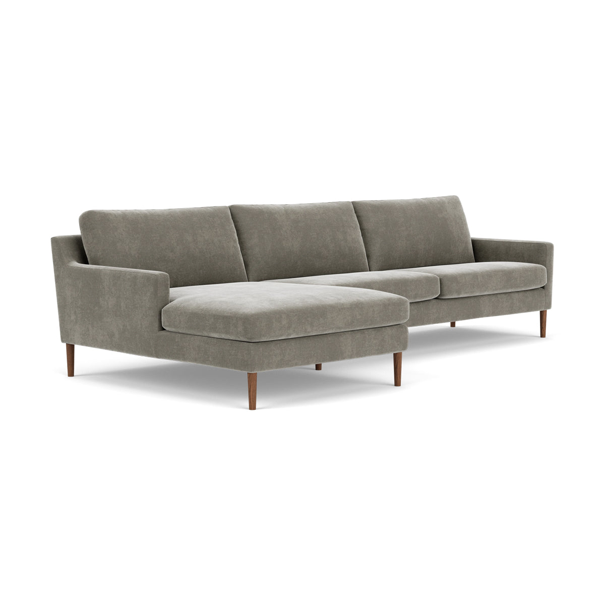 Astha Fabric Left Chaise Sofa - Modern L-Shaped Sectional Couch with Reversible Design for Living Room, Lounge & Home Theater Comfort