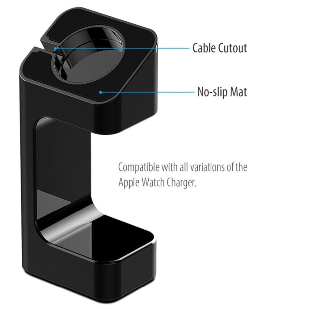 Premium Apple Watch Stand Holder - Durable Charging Dock for Nightstand, Desk & Travel Use