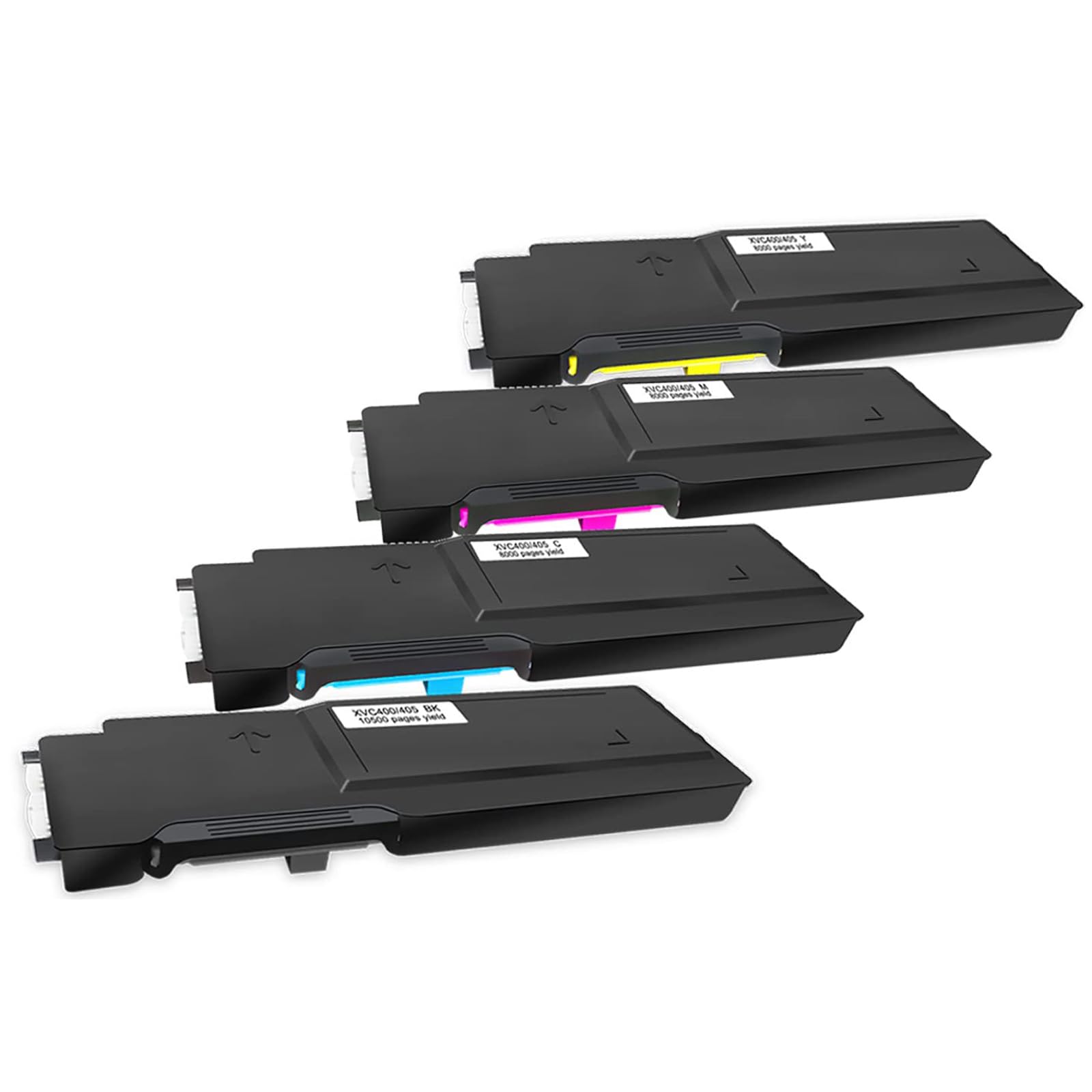 High Yield Xerox C400/C405 Toner Cartridge - 4 Colors, 10.5K Black & 8K CMY Pages - for Office & Home Printing