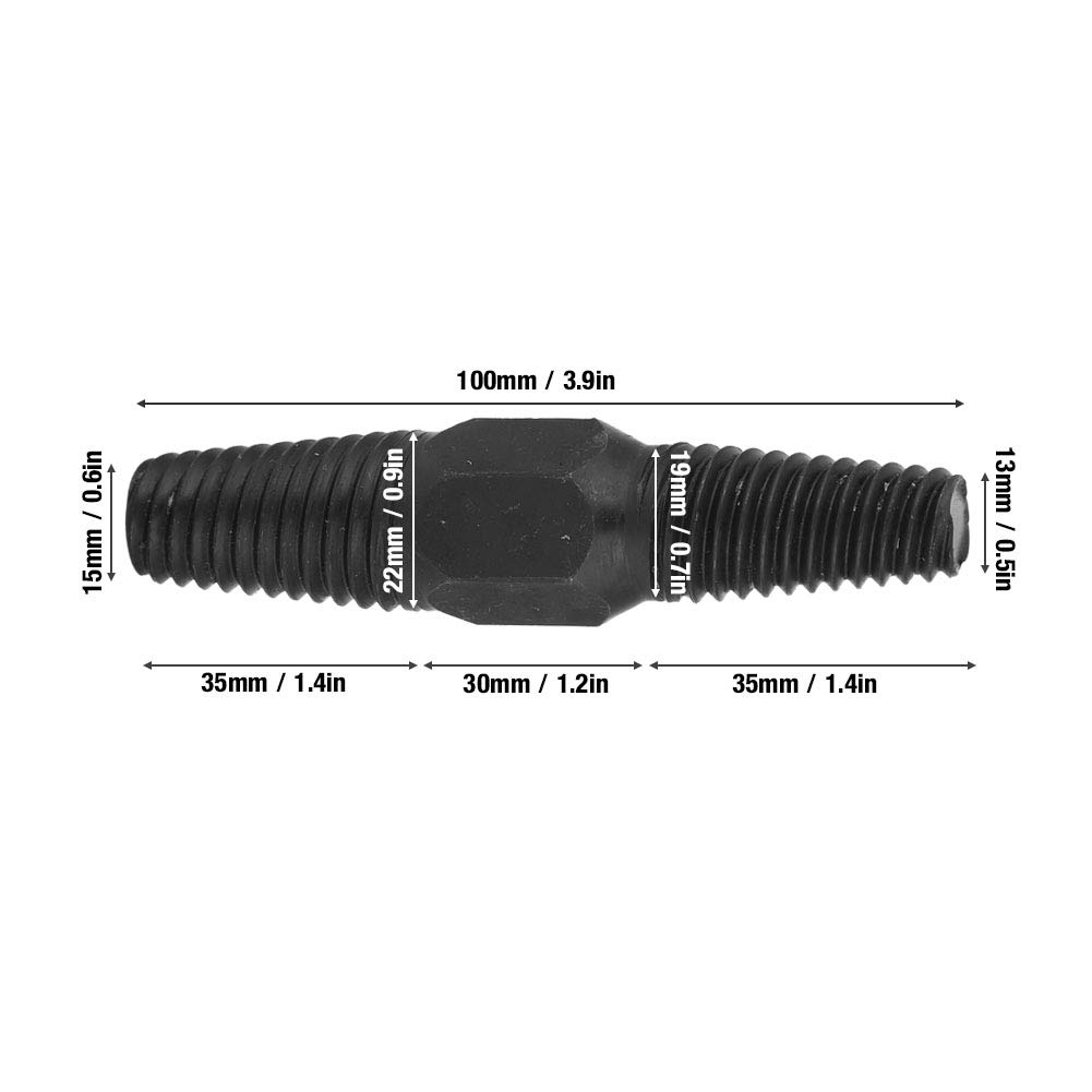 Damaged Screw Extractor Kit - Easy Out Water Pipe Bolt Remover with Double Head for Broken Screws (1/2