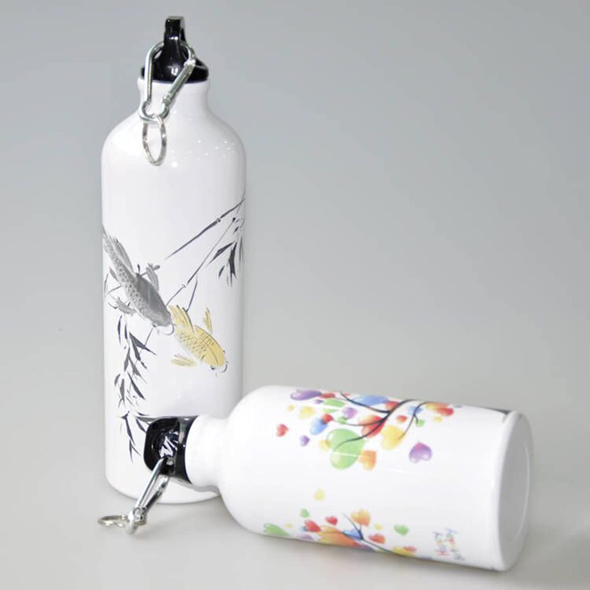 INTBUYING Sublimation Aluminum Sports Water Bottle 50pcs 600ml (20OZ) - Blank Heat Transfer Water Bottles for DIY Printing - Perfect for Gym, Hiking, Sports & Outdoor Activities