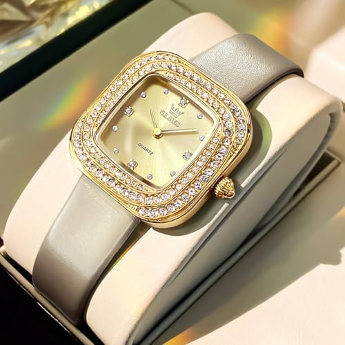 gold Leather gold watch