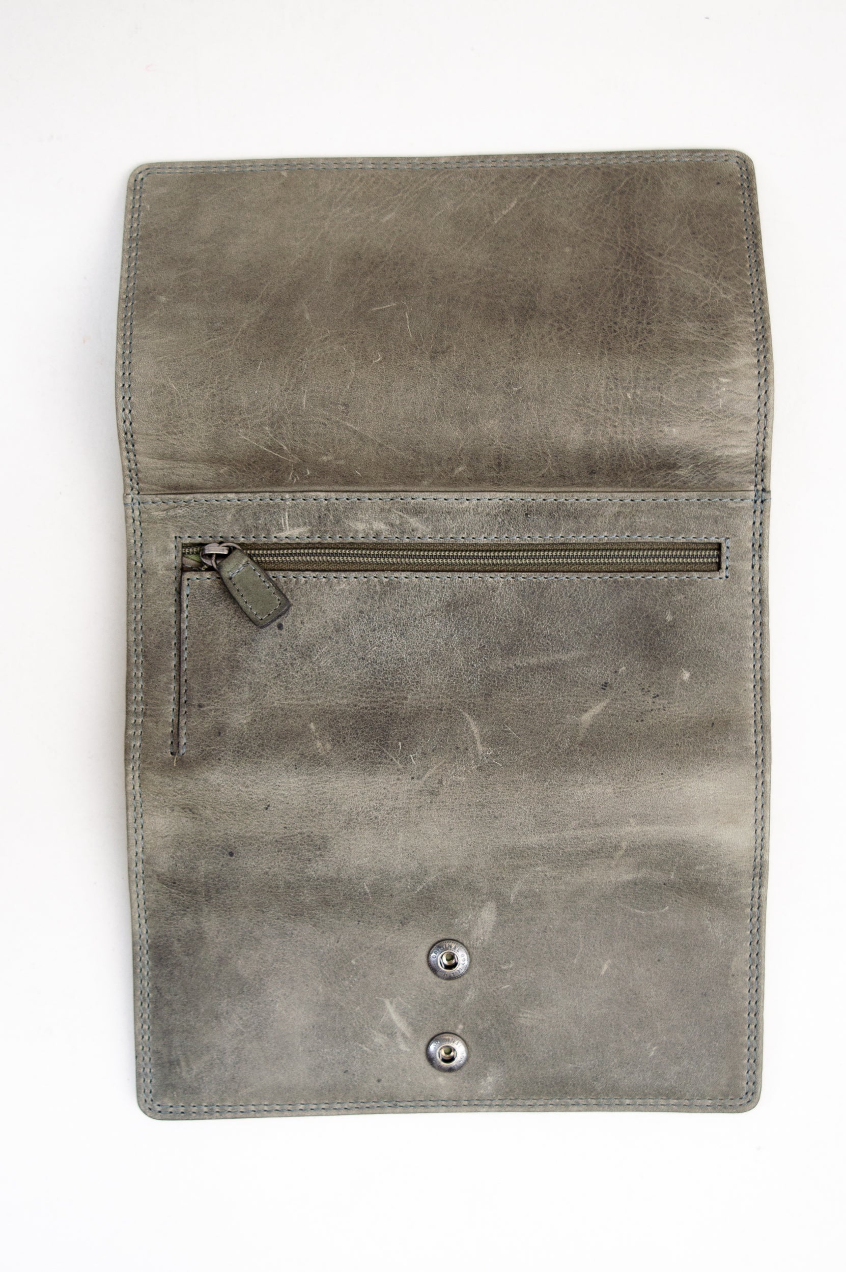 Adrian Klis 105 Genuine Leather Women's Wallet - Olive Green Crossbody Purse for Everyday Use & Travel Essentials