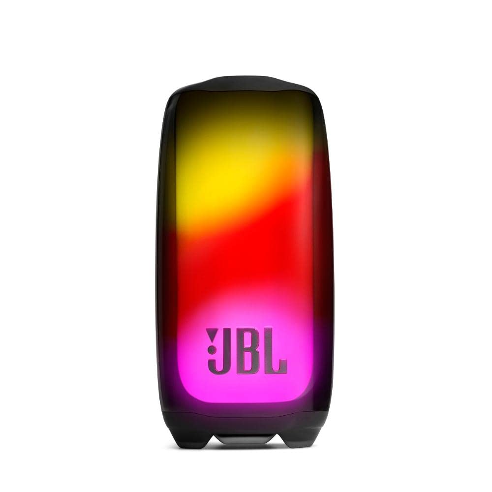 JBL Pulse 5 Portable Bluetooth Speaker with Colorful LED Light Show - 12 Hour Playtime, IP67 Waterproof & Dustproof - Wireless PartyBoost for Multi-Speaker Pairing - Perfect for Pool Parties, Beach Outings & Home Entertainment (Black)