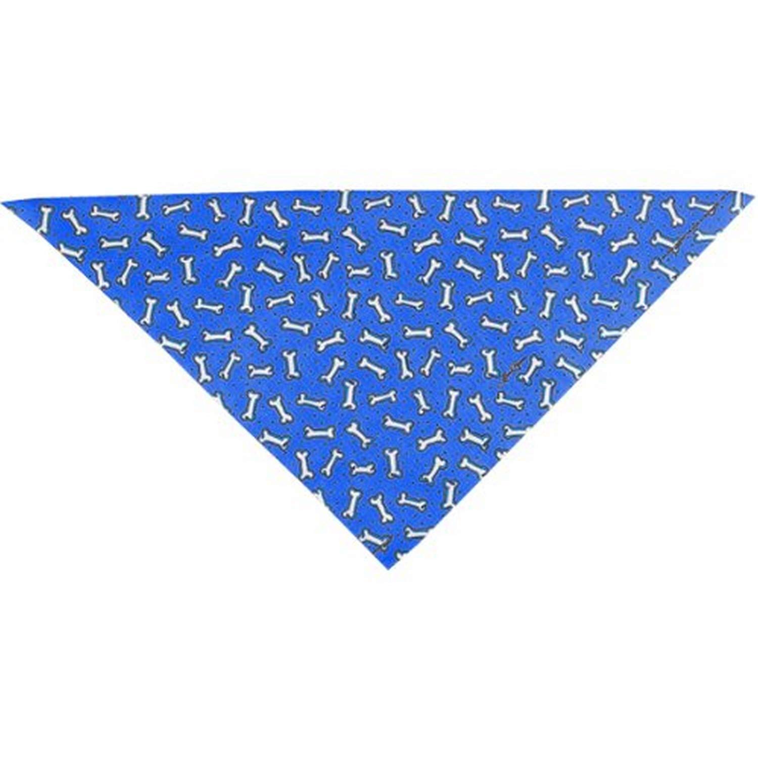 Carolina HAV Hank Animal Bandana - 22x22 Inch Square Pet Bandana with Tossed Bones Royal Design - Perfect for Dogs, Cats, and Pets - Great for Pet Costumes, Photo Shoots, and Special Occasions
